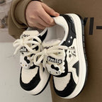 Damen Modische Sneakers mit spielerischem Panda-Design und rutschfester Sohle R&B