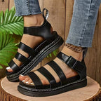 Damen Bequeme Sandalen mit verstellbarem Riemen R&B