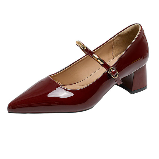 Damen Pumps mit elegantem Riemchen und komfortablem Blockabsatz R&B