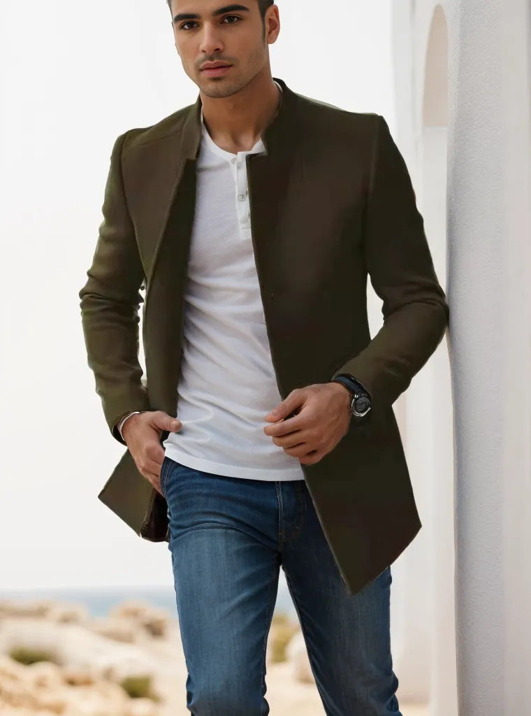 Herren modischer Steppblazer R&B