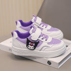 Damen Kindersneaker mit niedlichem Tiermotiv und praktischem Klettverschluss