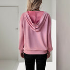Damen lässiger Hoodie mit Kängurutasche R&B