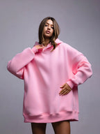 Damen bequemer Oversized Hoodie R&B