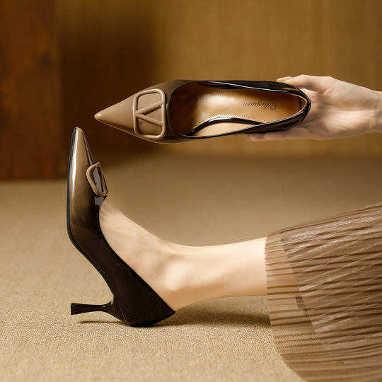 Damen modische und schicke Pumps mit stilvollem Dekor R&B