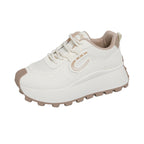 Damen Sportliche Plateau Sneakers mit modischem Design und rutschfester Sohle R&B
