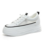 Damen modische Sneakers mit eleganter Plattform und atmungsaktiver Mesh-Oberfläche R&B