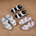 Damen Bequeme Luftpolster-Sandalen mit verstellbarem Klettverschluss