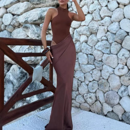 Damen Maxi-Kleid mit modischem Schnitt R&B