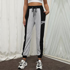 Damen sportliche Jogginghose mit elastischem Bund und seitlichen Taschen