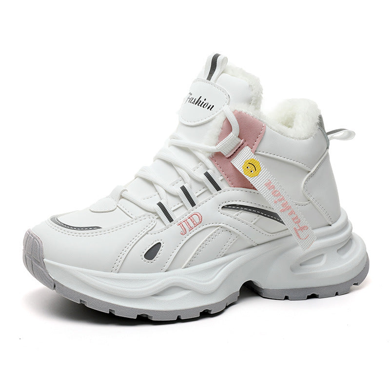 Damen gefütterte Winter-Sneaker mit rutschfester Sohle und atmungsaktivem Obermaterial R&B