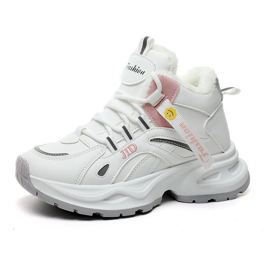 Damen gefütterte Winter-Sneaker mit rutschfester Sohle und atmungsaktivem Obermaterial R&B