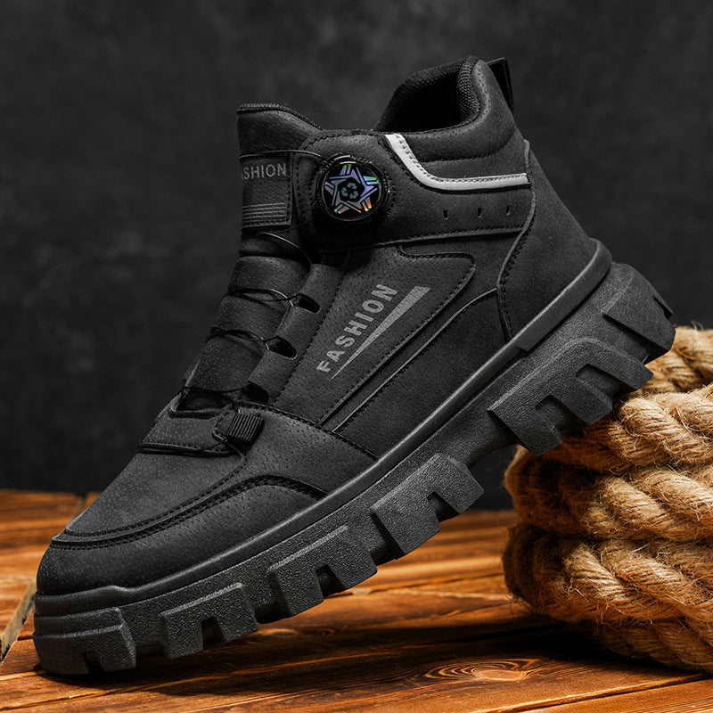 Damen Stabile Outdoor-Schnürstiefel mit rutschfester Sohle und atmungsaktivem Futter R&B