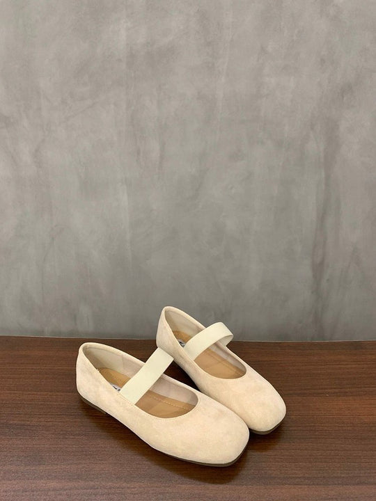 Damen elegante Mokassins mit modischem Riemchen und funkelnder Schnalle R&B