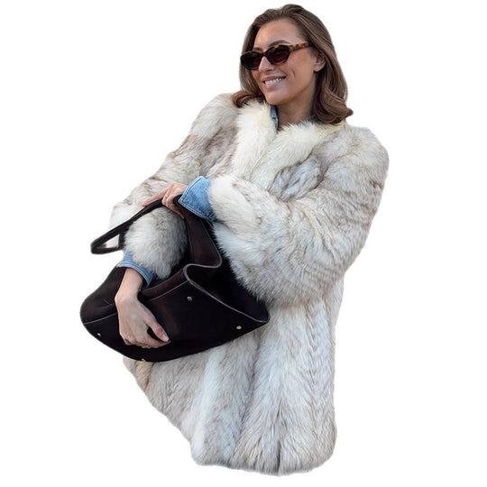 Damen Kunstpelzjacke mit luxuriösem Design und modischem Schnit R&B