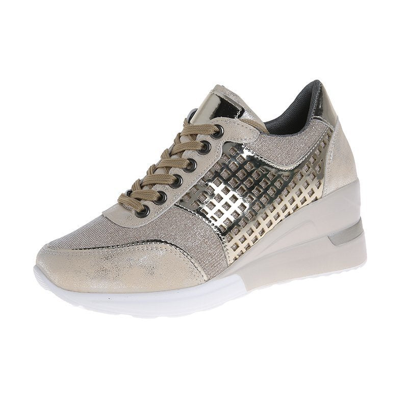 Damen Komfortable und modische Sneakers mit Glanz-Elementen R&B
