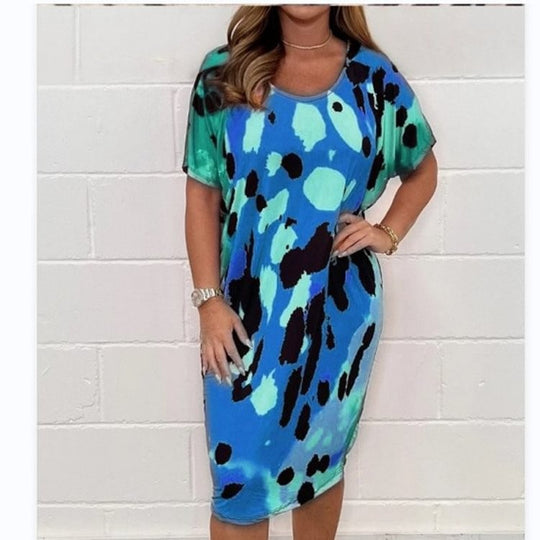Damen Jersey-Kleid mit aufregendem Muster R&B