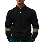 Herren lässiges Poloshirt mit atmungsaktivem Stoff und praktischen Details R&B
