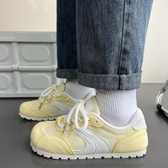 Damen Sportliche Sneakers mit atmungsaktivem Mesh-Obermaterial und flexiblem Sohlenprofil R&B