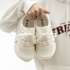 Damen Sportliche Mesh-Sneakers mit rutschfester Sohle und atmungsaktiven Einsätzen
