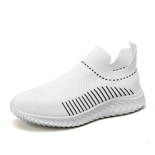 Damen Atmungsaktive Slip-On Sneakers mit elastischem Rippdesign R&B
