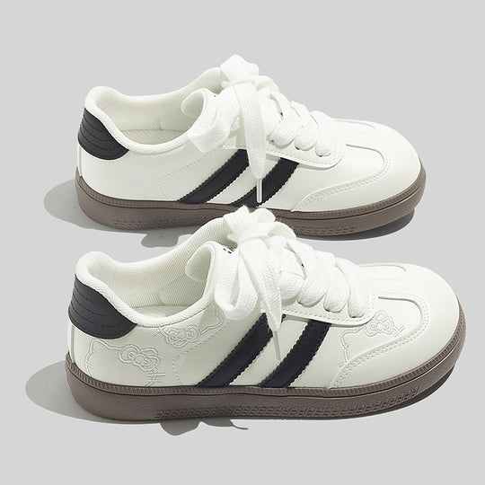 Damen Sportliche Sneakers mit floralem Design und weicher Dämpfung R&B