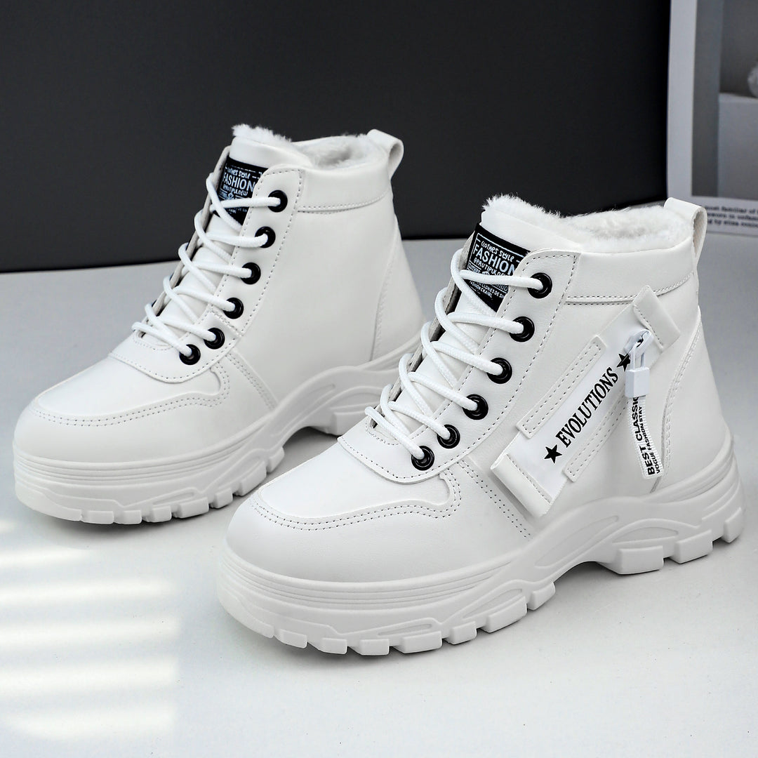 Damen Modische Winterstiefel mit isolierendem Futter und robustem Profil R&B
