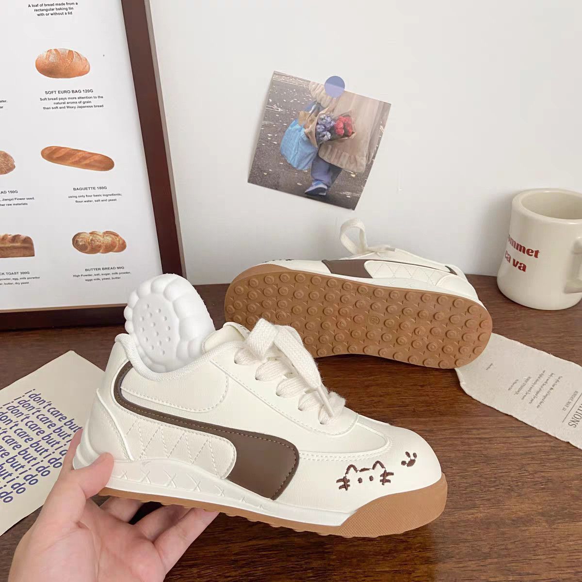 Damen Komfortable Freizeit-Sneaker mit verspielten Tiermotiven