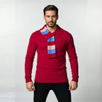 Herren hochwertiger V-Ausschnitt Pullover aus weichem Strickmaterial R&B