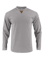 Herren Langarmshirt mit strukturiertem Rippdesign R&B