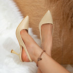 Damen Slingback-Pumps mit aufregendem Schlangenleder-Design und elegantem Absatz R&B