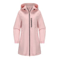 Damen modische Regenjacke mit Kapuze und praktischen Taschen