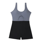 Damen Einteiliger Badeanzug mit aufregendem Cut-Out und Shorts R&B