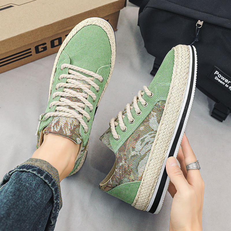 Damen Casual Sneakers mit hochwertigem Textil-Obermaterial und Frottee-Zierband R&B
