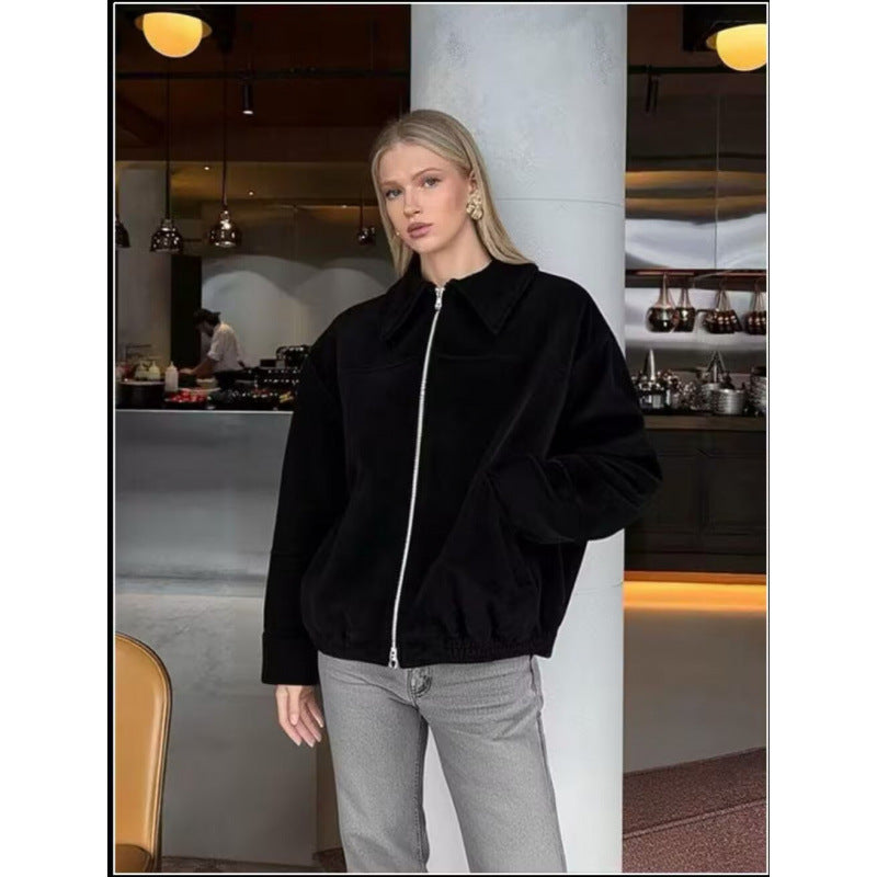 Damen lässige Echtjacke R&B
