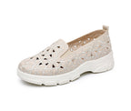 Damen Slip-On Freizeit-Schuhe mit floralem Design R&B