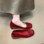 Damen Ballerinas mit dekorativer Schleifenverzierung und bequemer Sohle R&B
