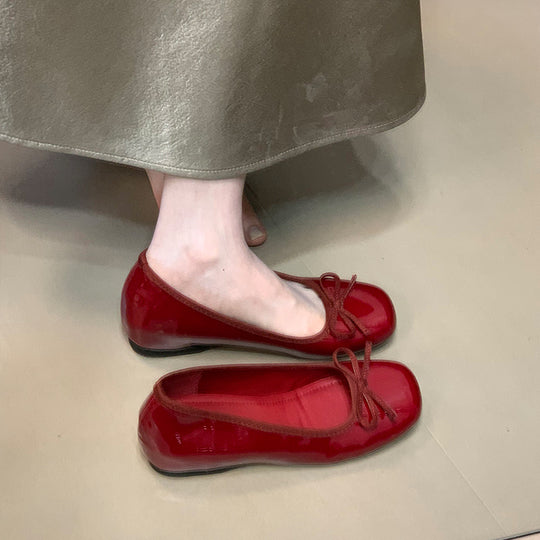 Damen Ballerinas mit dekorativer Schleifenverzierung und bequemer Sohle R&B