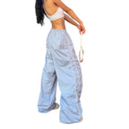 Damen Sportliche High-Waist Freizehhosen R&B
