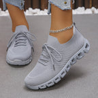 Damen Ultraleichte Sport-Sneaker mit atmungsaktiver Strickoberfläche R&B