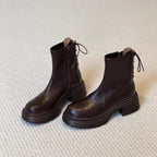 Damen stilvolle Ankle Boots mit praktischem Reißverschluss und robustem Blockabsatz R&B