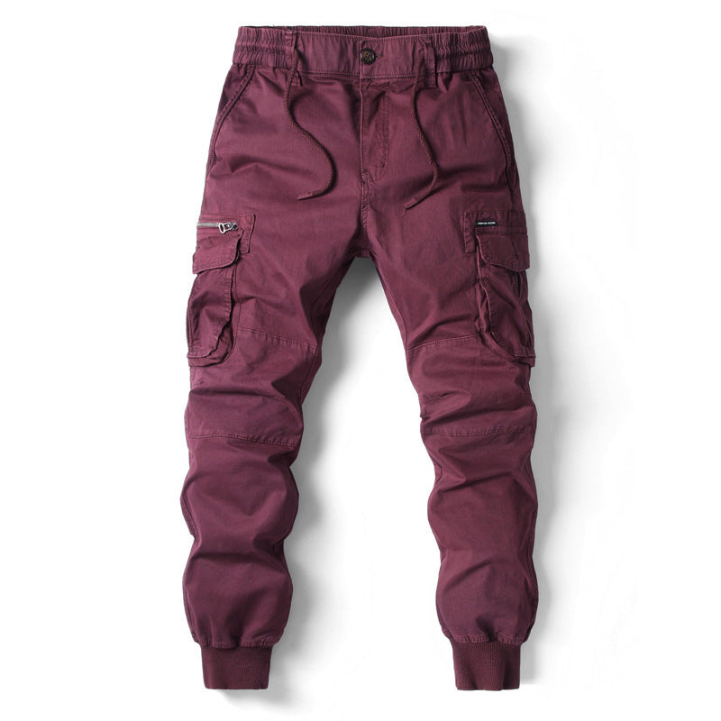 Herren Cargo-Jogginghose mit verstellbarem Bund und praktischen Taschen R&B