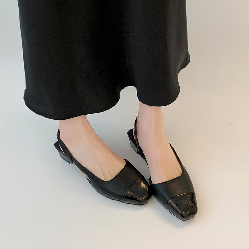 Damen Sling-Pumps mit glänzender Oberfläche und eleganter Fußbettgestaltung R&B