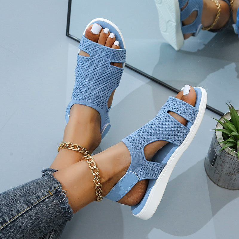 Damen Komfortable Sandalen mit atmungsaktivem Mesh-Obermaterial und rutschfester Sohle R&B
