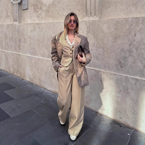 Damen Oversized Blazer mit einzigartigem Farbverlauf R&B