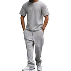 Herren Freizeit-Set aus atmungsaktivem Strukturstoff mit praktischen Taschen R&B