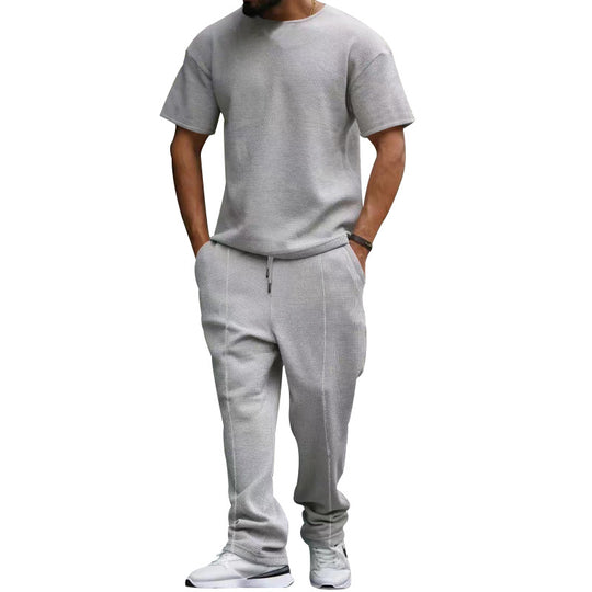 Herren Freizeit-Set aus atmungsaktivem Strukturstoff mit praktischen Taschen R&B
