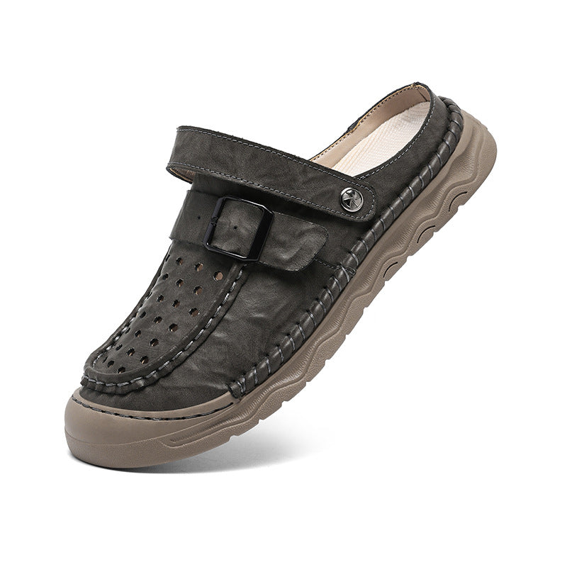 Damen Komfortable Clogs mit verstellbarem Riemen und atmungsaktiver Obermaterialstruktur R&B