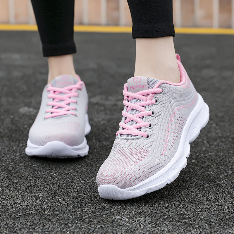 Damen Sportliche Lauf-Sneaker mit atmungsaktivem Gewe und dämpfender Sohle