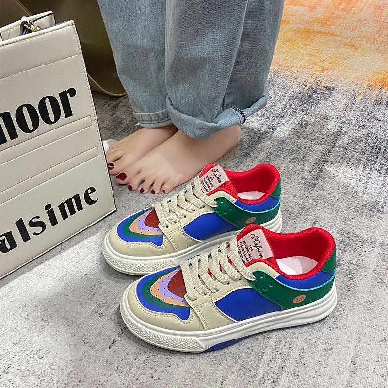 Damen Bunte Lifestyle Sneakers mit einzigartigem Design und gepolsterter Sohle R&B