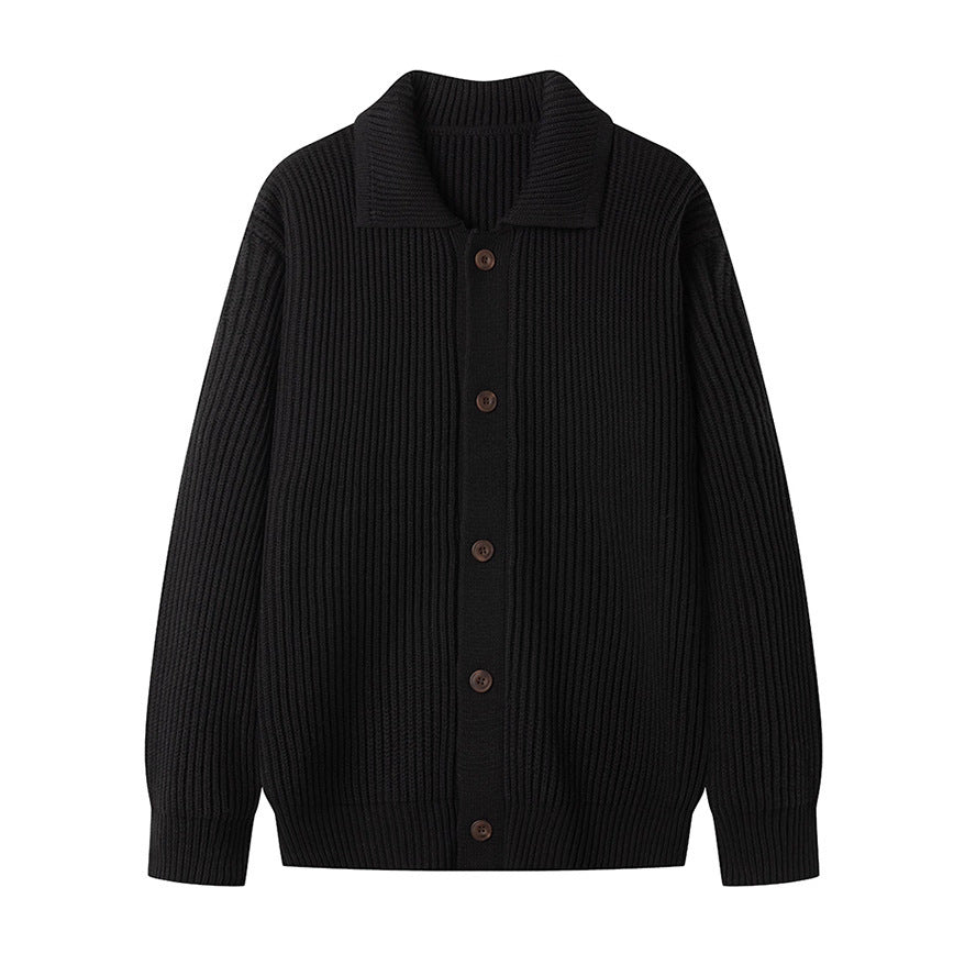 Herren Strickjacke mit sportlichem Design und modischem Schalkragen R&B